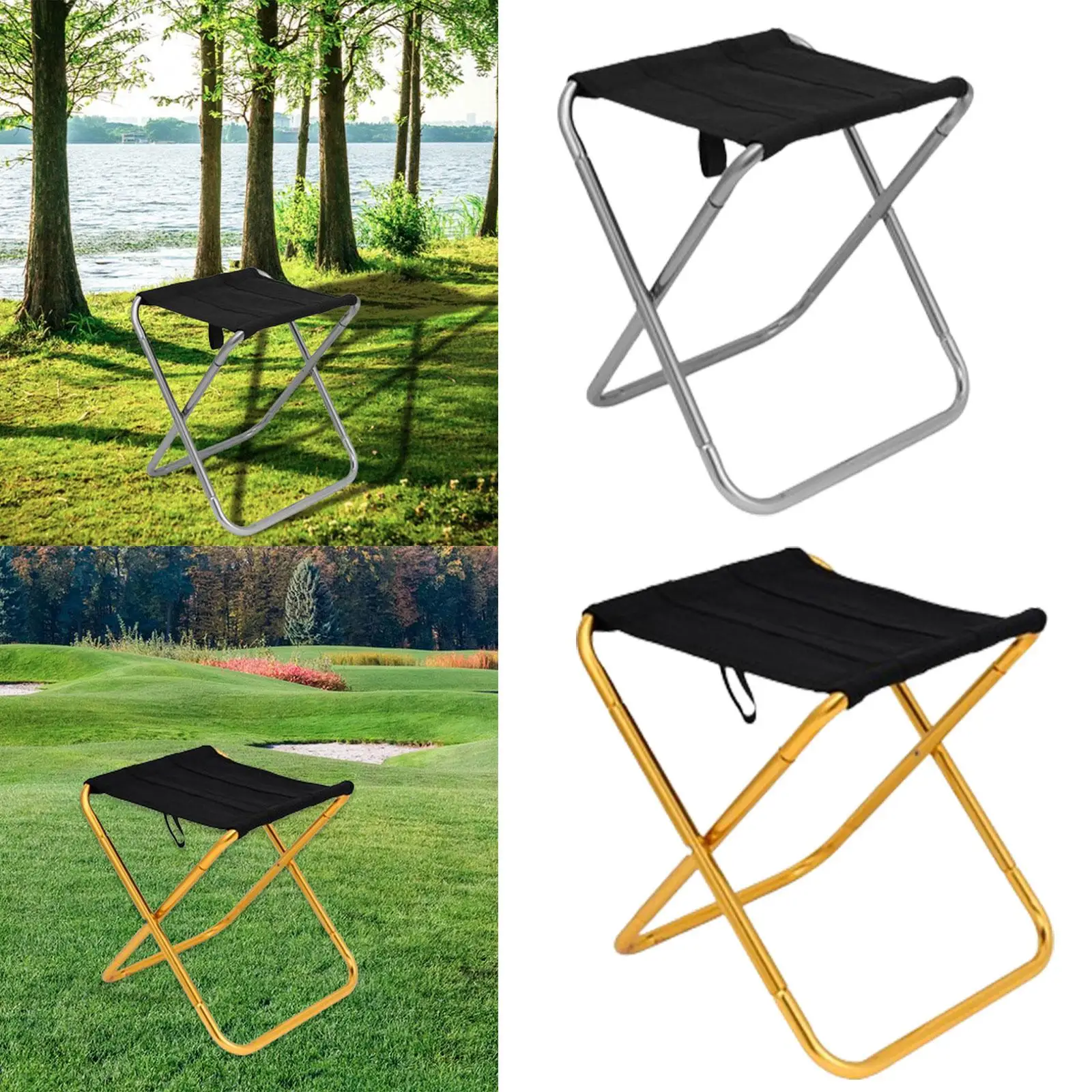 Outdoor Folding Stool Lightweight Multipurpose Foldable Stool Camping Stool for Backpacking Bedrooms Gardens BBQ Courtyard