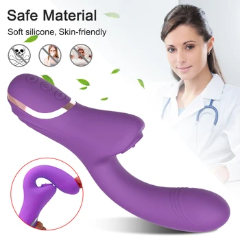 20 Modes Powerful Dildo Vibrator For Women Tongue Licking Clitoris Sucker Vibrators Female Adult Sex Toys Goods for Woman 18 3