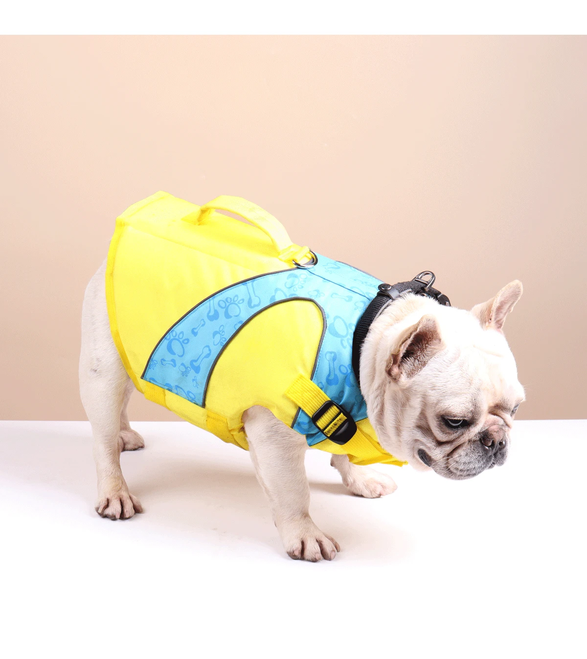 DogMEGA Reflective Life Jacket for Chubby Dog