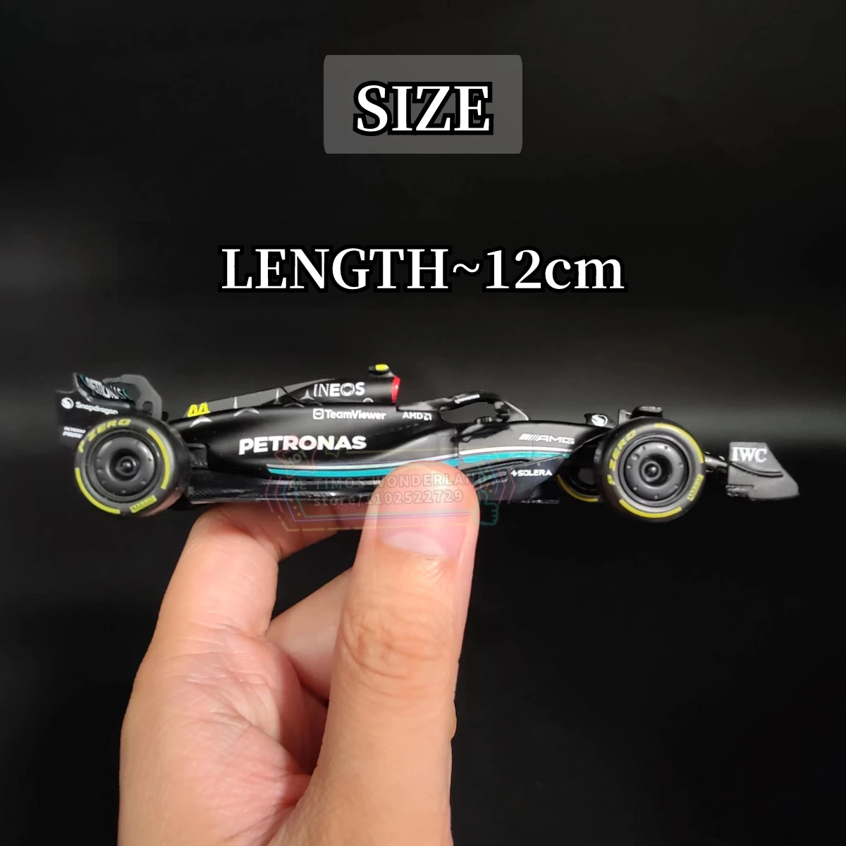 Bburago 2019-2023 Mercedes F1 Car Model 1:43 W10 W12 W13 W14 #44