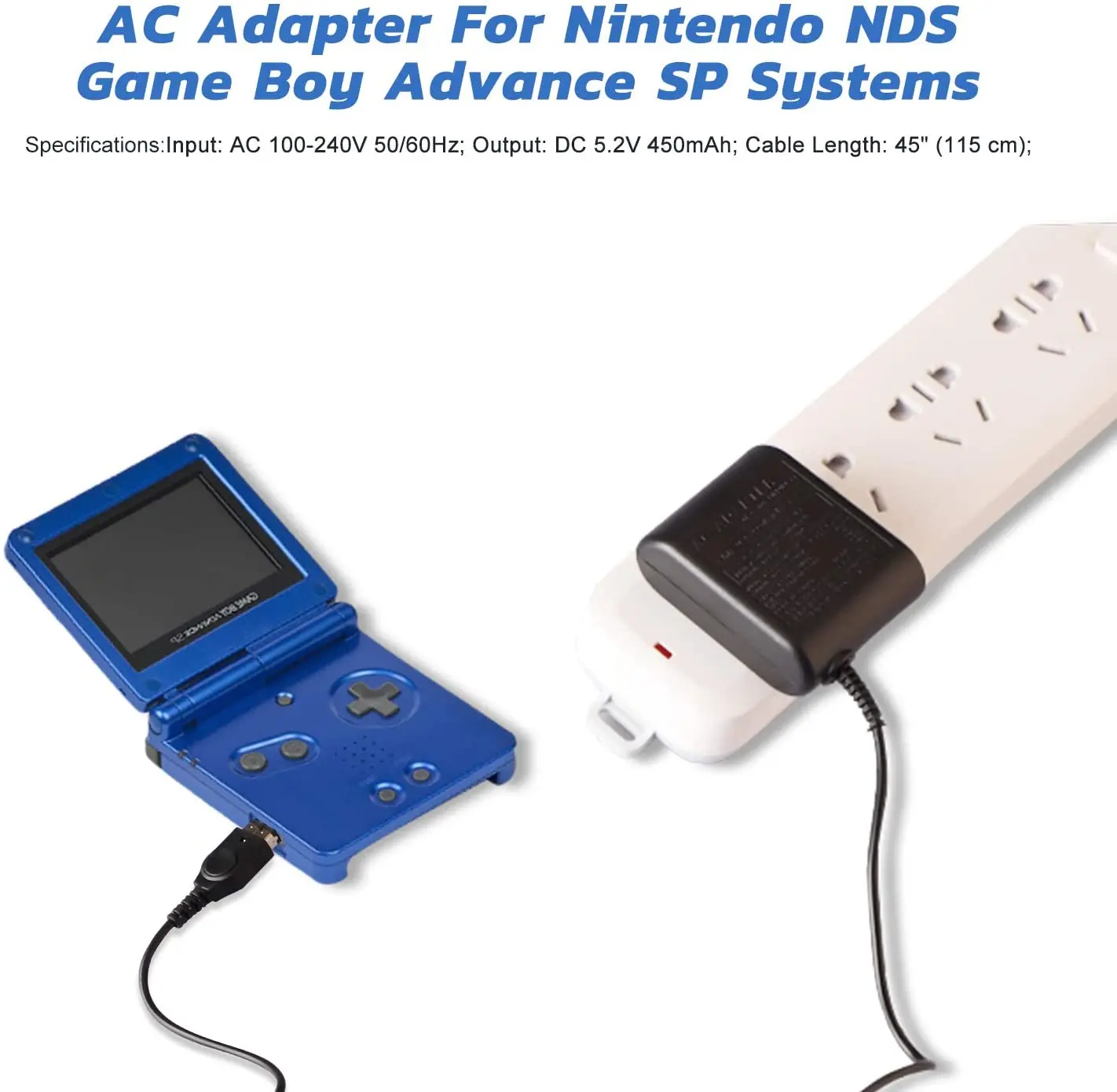 Charger for Gameboy Advance SP GBA SP, AC Charging Adapter for Nintendo NDS  and Game Boy Advance SP Power Charger 5.2V 320mA - AliExpress