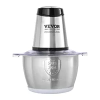 VEVOR Food Processor Electric Meat Grinder with 4-Wing Stainless Steel Blades8 Cup Stainless Steel Bowl for Baby Food 1