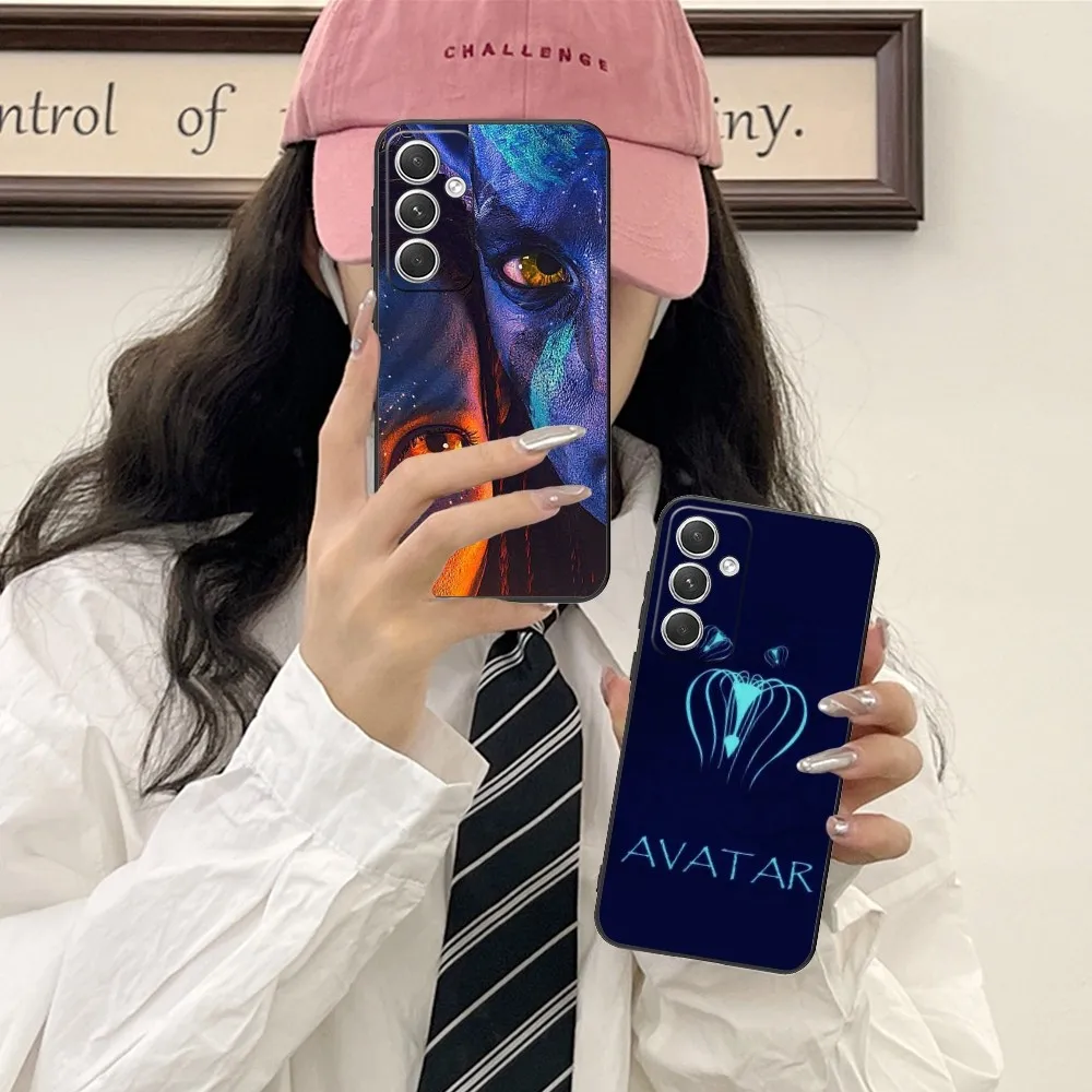 Luxury Avatar Mobile Cell Phone Case For Samsung Galaxy S24 S23 S22 S21 S20 S10 S9 Plus Fe Ultra Lite Black Phone Cover Funda