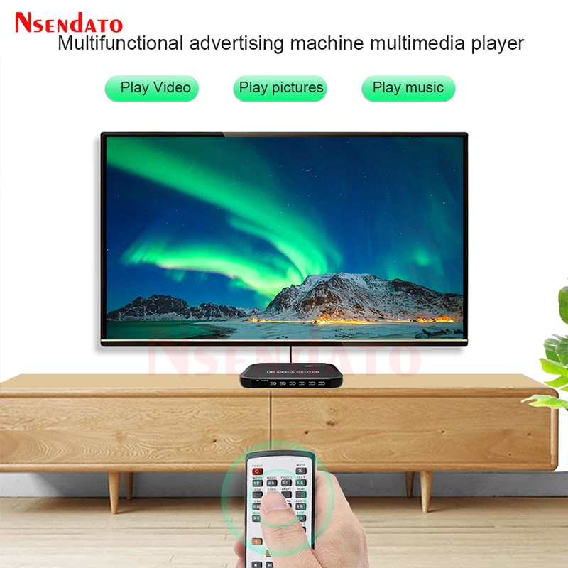 1080P Dual USB Full HD Media Player Center For HD VGA AV USB SD/MMC Multi Media MKV Multimedia Player With Remote Control