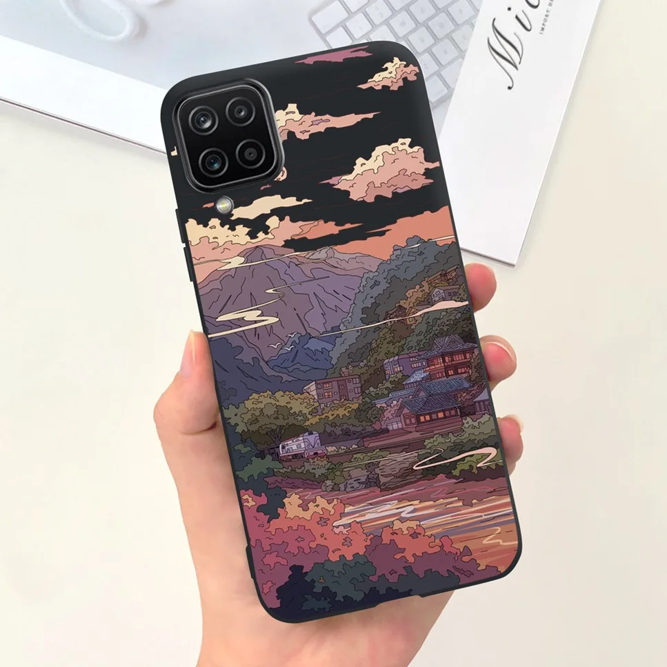 NEW Design For Samsung Galaxy A12 Case Silicone TPU Back Cover For Samsung A12 M12 F12 Galaxy M12 India  Funda Couqe Bumper
