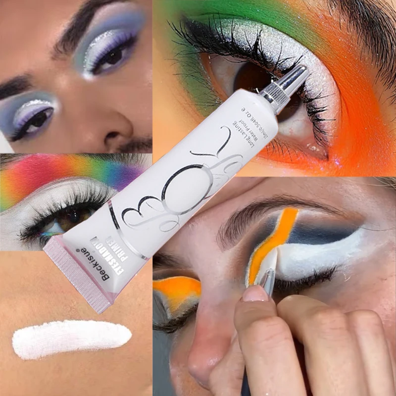 6 Colors Matte Eyeshadow Primer Lasting Waterproof Cut Crease Liquid Eyeshadow Base Cream cream eyeshadow primer