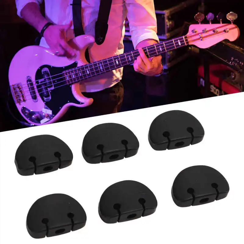 Tuning Peg Buttons Durable Exquisite Workmanship Tuner Machine Head Button Environmental Friendly Ebony+Metal for Folk Guitars