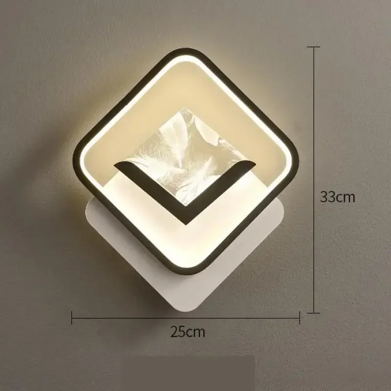 LED Wall Light Simple Modern Nordic Creative Bedroom Bedside Entrance Lighting Hall Sofa Corridor Stairs Hotel Home Decorations