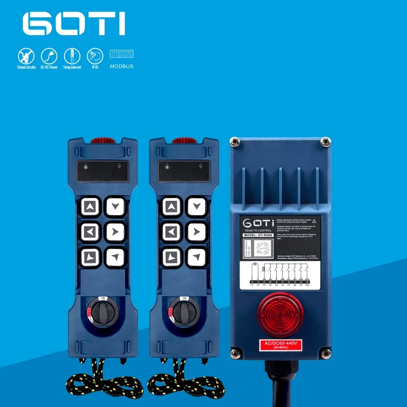 

GT-RS06 2T1R Industrial Radio Wireless Crane Hoist Remote Control Switch 6 Channel Replace UTING F21-E1B F21-E1 TELEcontrol