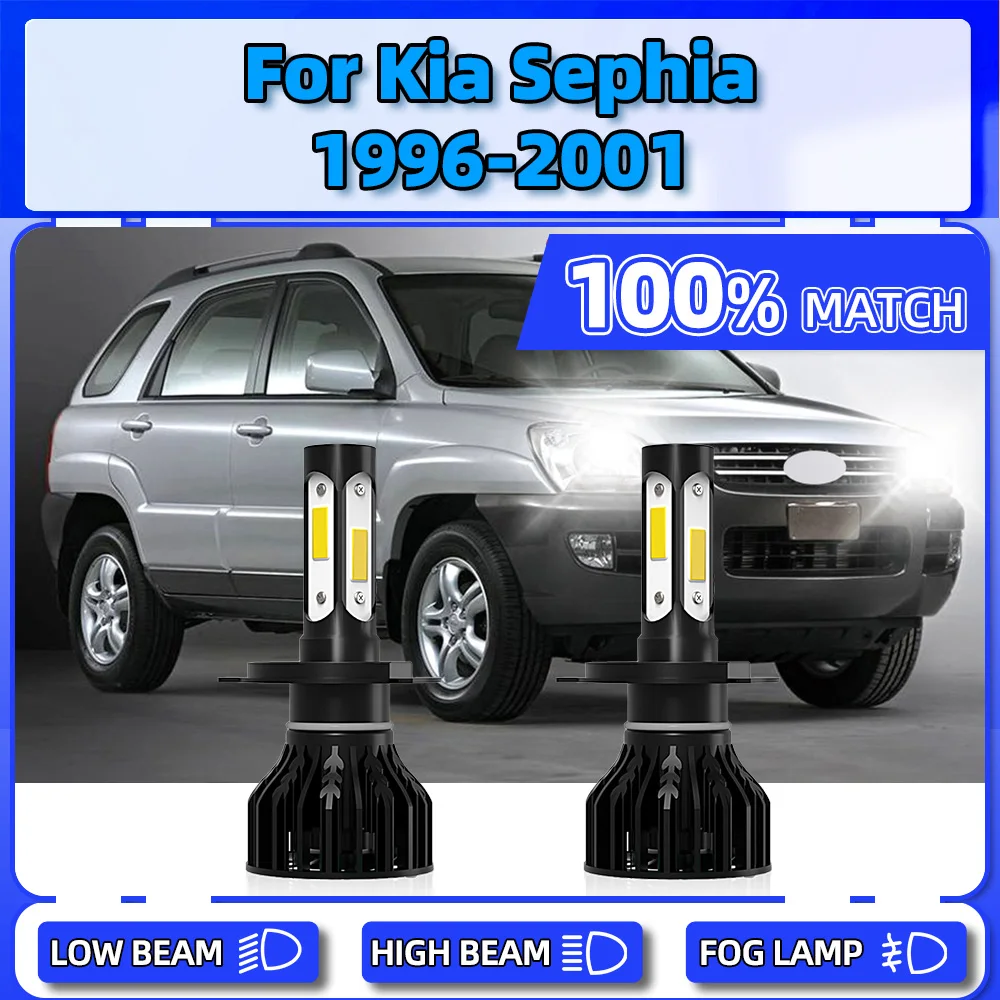 

Canbus LED Headlight Bulbs 20000LM Car Headlamps 120W Turbo Auto Lights 6000K 12V For Kia Sephia 1996 1997 1998 1999 2000 2001