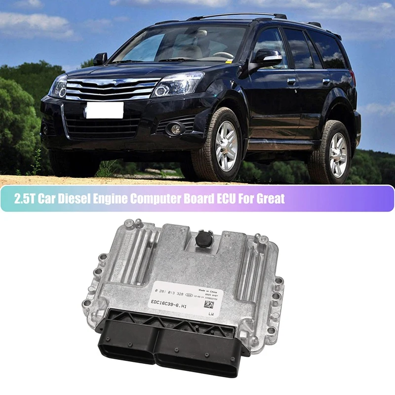 

Replacement 2.5T Car Crude Oil Engine Computer Board ECU For Great Wall Wingle Haval 0281013328 EDC16C39-6