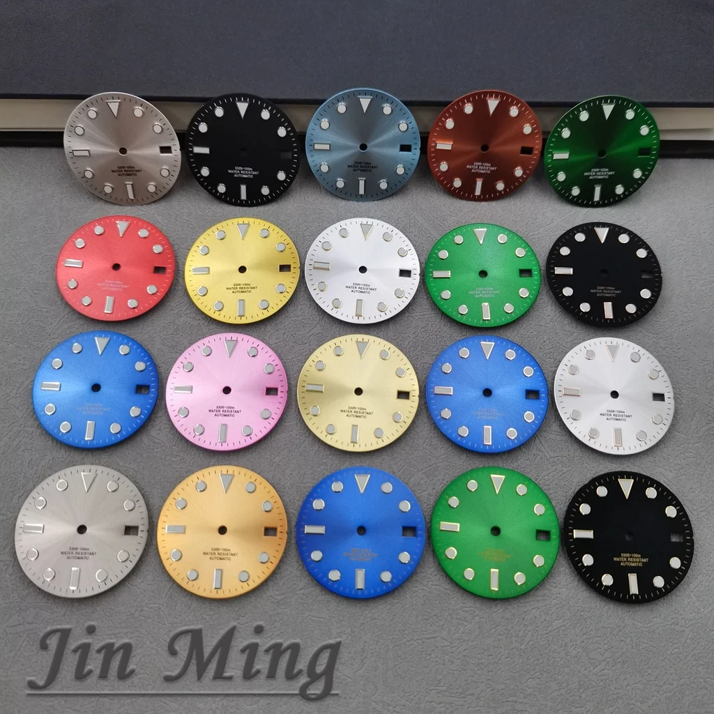 Luxury Multi-Color Luminous Date Window Aseptic Dial for Automatic Movement Watches