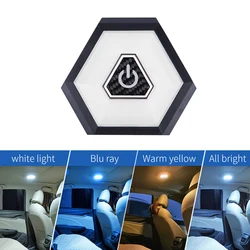 Wireless LED Interior Ambient Car Lights - Decorative Accessories for Reading and Trunk Illumination (Four - color)