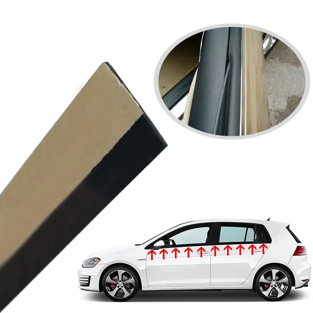 4m Car Outer Window Seal Strip Waterproof Rubber Weatherstrip For Front Rear