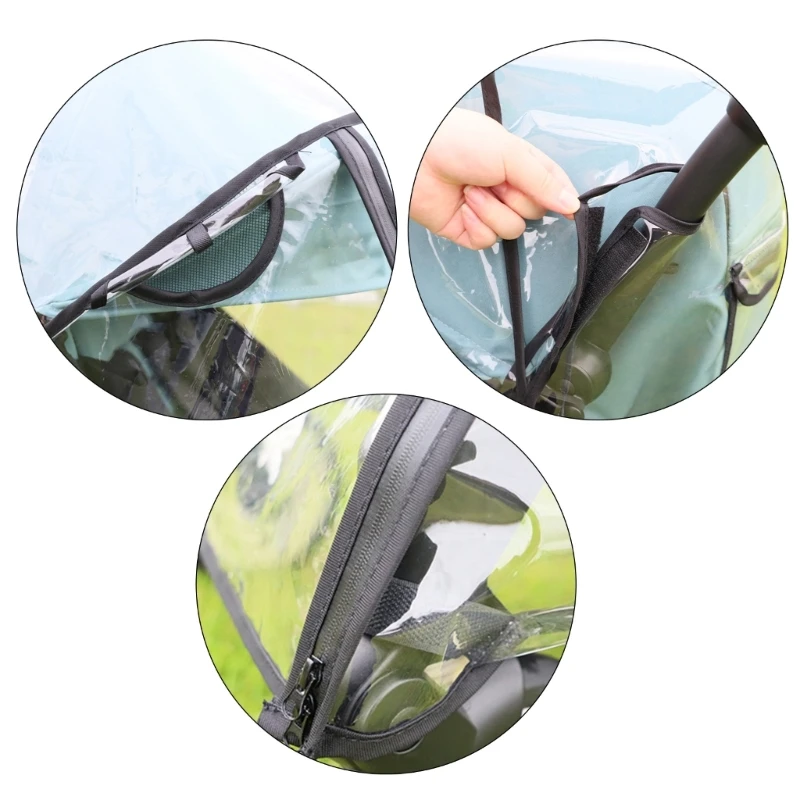 Transparent Baby Strollers Rainproof Cover Weather Proof & Portable Protective Sleeve Full Protections Rain Case