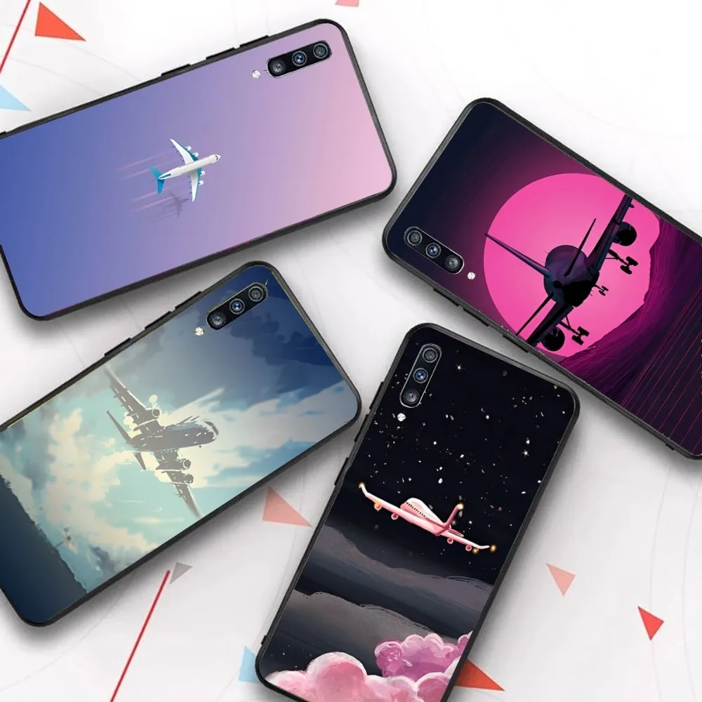

airplane painting Phone Case For Samsung A 10 11 12 13 20 21 22 30 31 32 40 51 52 53 70 71 72 73 91 13 shell