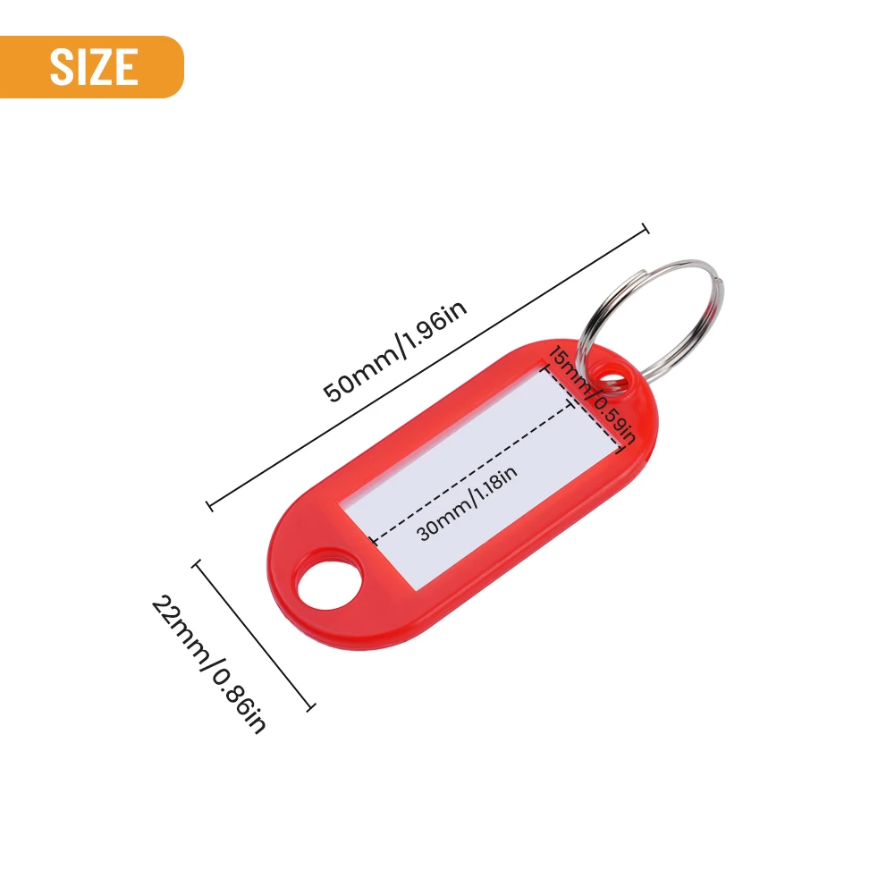 Key Plates Can Be Written On Key Fob Ring For Writing On Label Keychain Baggage Tag ID Label Name Tags With Split Ring key fob ring label