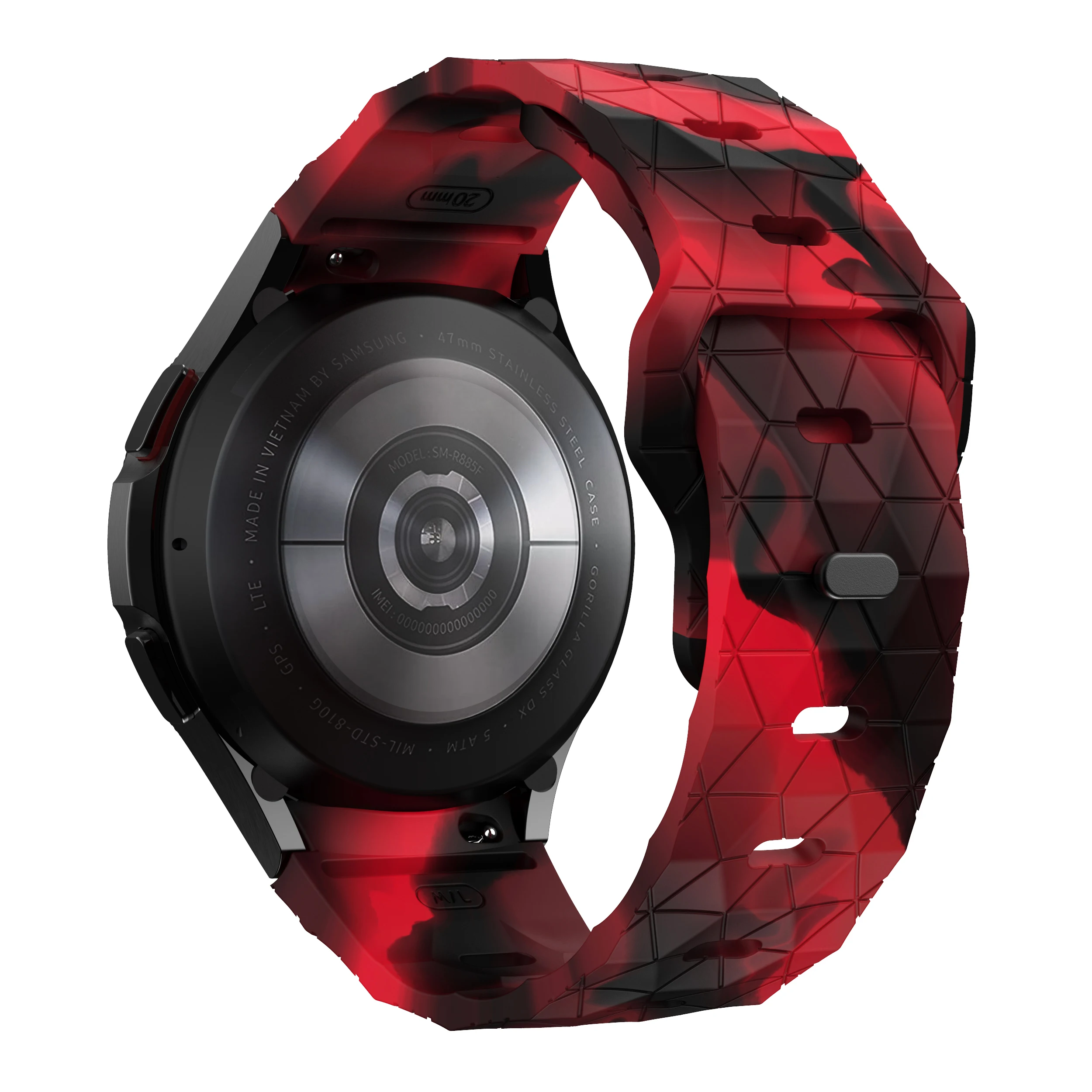 Silikonarmband für Samsung Galaxy Watch 7 6 4 5 FE 44mm 40mm/5 Pro 45mm Fußball-Armband Galaxy Watch6 Classic 43mm 47mm Armband – Detail 20