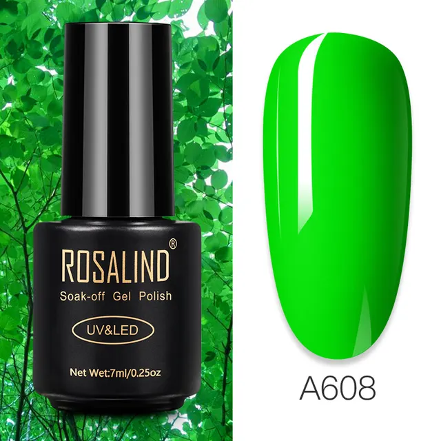 ROSALIND Nail Gel Polish Glitter Series Gel Varnishes All For Manicure Soak Off UV Lamp Nails Art Semi Permanent Gel Polish RAA608