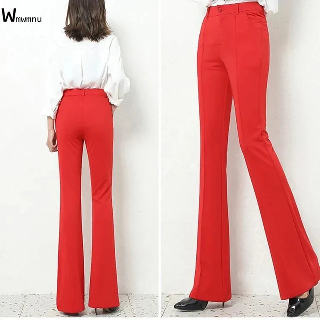 White High Waisted Trousers Women  Elegant Women Trousers White - Elegant  Slim High - Aliexpress