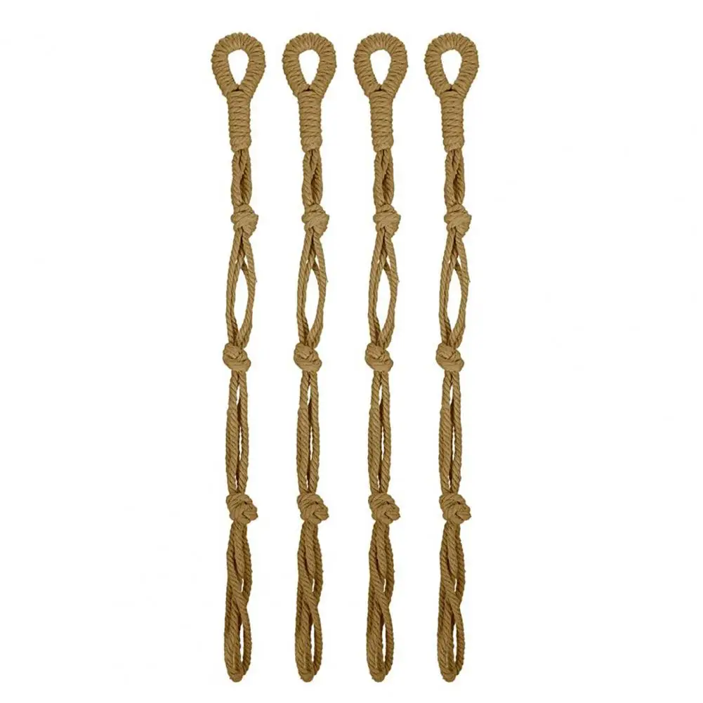 

4Pcs Plant Hanging Cotton Rope Extender Handmade Macrame Plant Hanging Rope Lanyard Gardening Tool