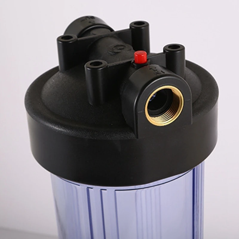 20inch Transparent Filter Bottle 3/4"1"1.5" Copper Thread Large Flow Pipeline Prefilter Food-Grade ABS Industrial Water Filter