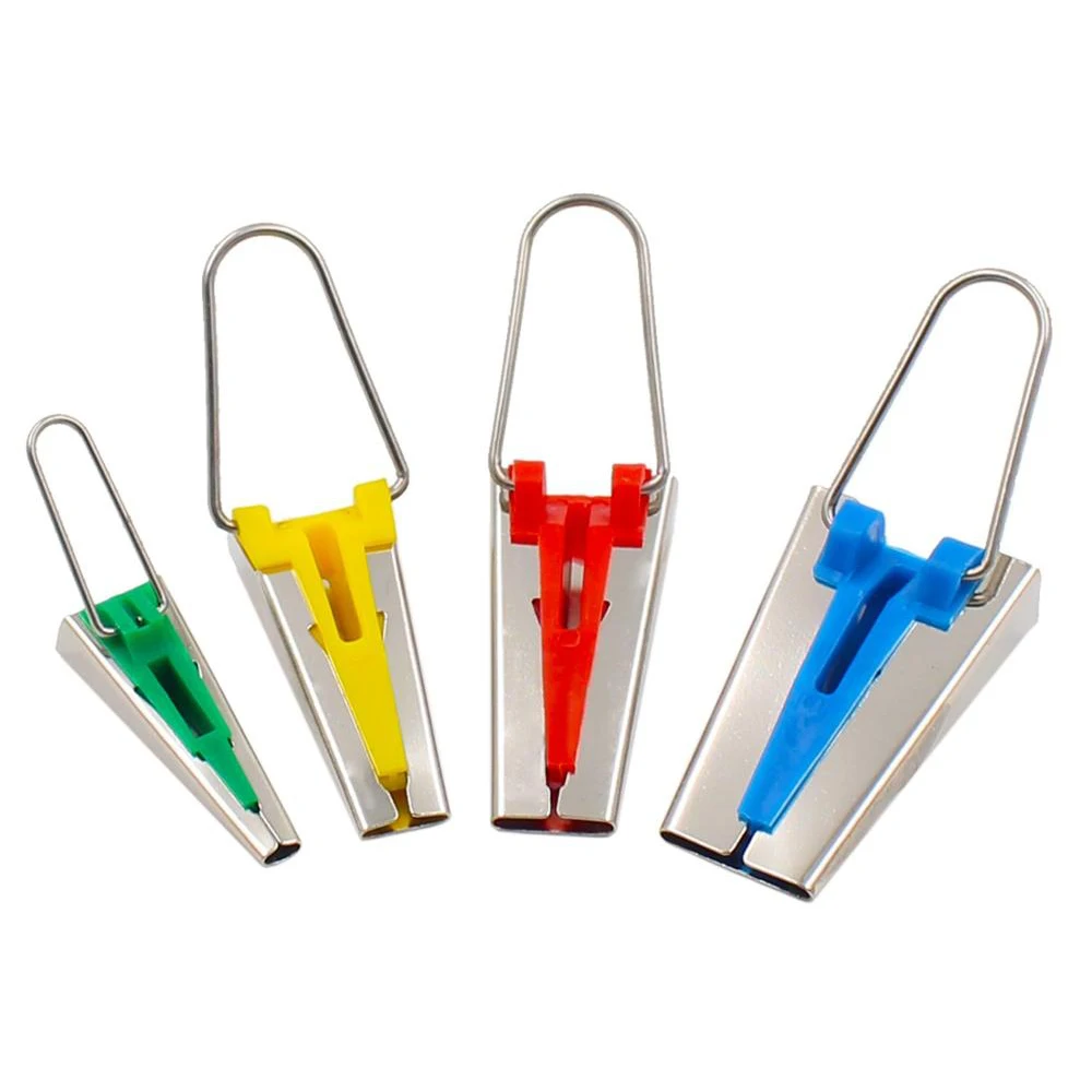 4 가지 크기의 재봉 액세서리 바이어스 테이프 메이커 세트-4 크기 25mm 18mm 12mm 6mm 재봉 퀼팅 헤밍 재봉 도구 AA7680