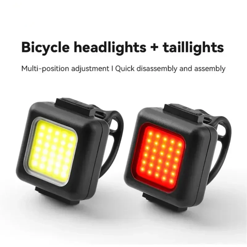 Bike Lights Front Back USB Rechargeable Front Back Bicycle Super Bright Lights Waterproof Mountain Road Safety Easy Mount LED