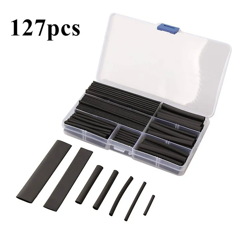 127 Pcs Heat Shrink Tube Kit Electrical Connection Electrical Wire Wrap Cable Waterproof
