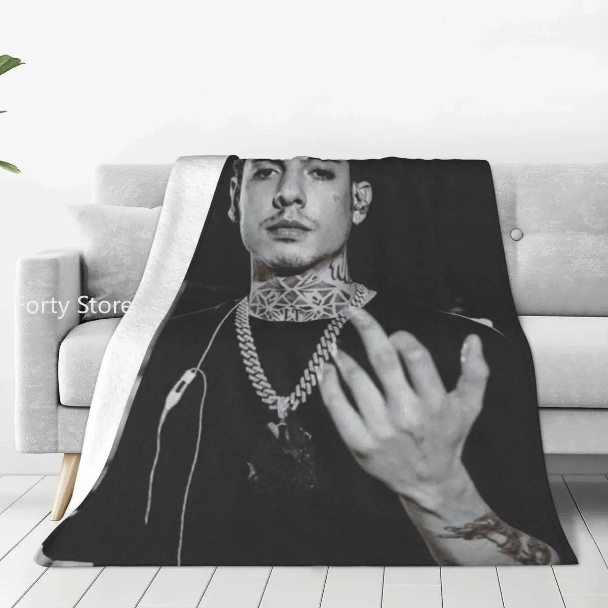 

N-Natanael Canos Flannel Blanket Quality Super Soft Music Singer Throw Blanket Spring Camping Chair Sofa Bed Graphic Bedspread