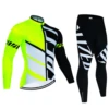 Spring Autumn Long Sleeve Cycling Jersey Set Breathable Bike Clothing Uniform MTB Bicycle Clothing Suits Maillot Ropa Ciclismo 3