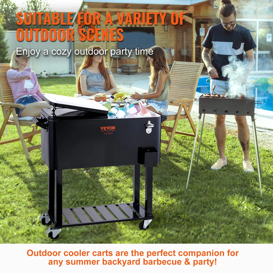 rolling cooler cart for patio