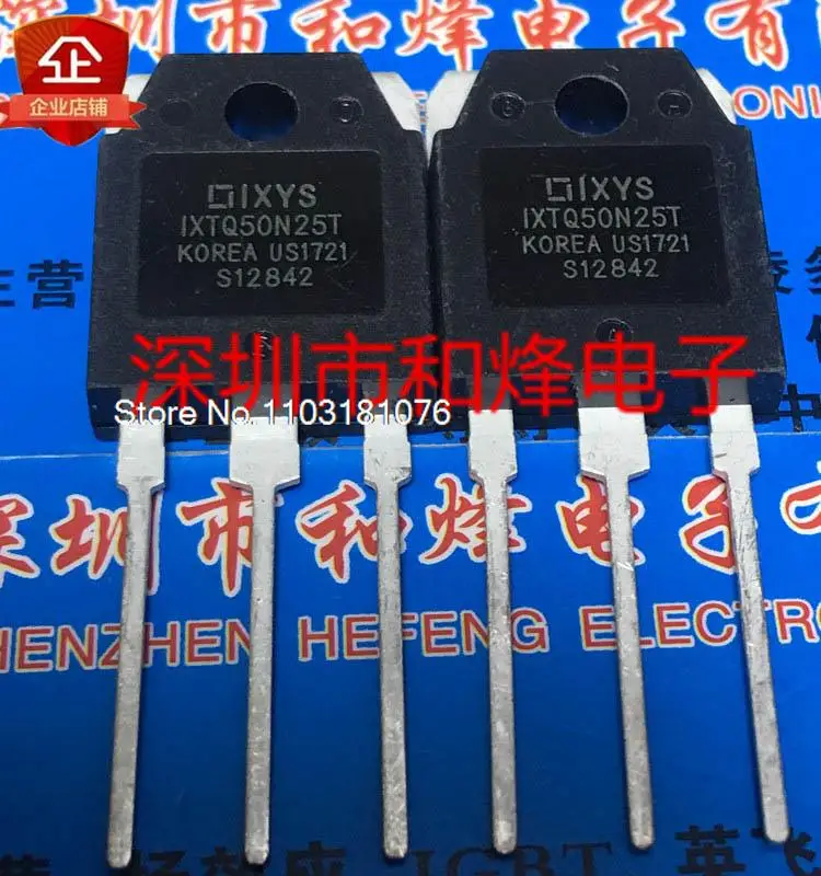 

IXTQ50N25T TO-3P 250V 50A New Original Stock Power chip