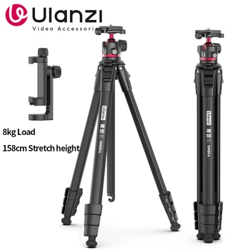 Ulanzi OMBRA Tripé de Viagem Liga de Alumínio Metal Smartphone Externo Câmera DSLR Tripé Monopé W Arca Swiss Plate Ball Head