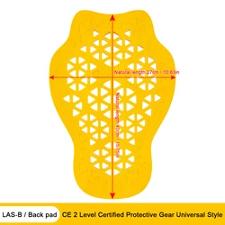 Motorcycle Back Protector with CE Level 2 Certified Armor (Yellow)