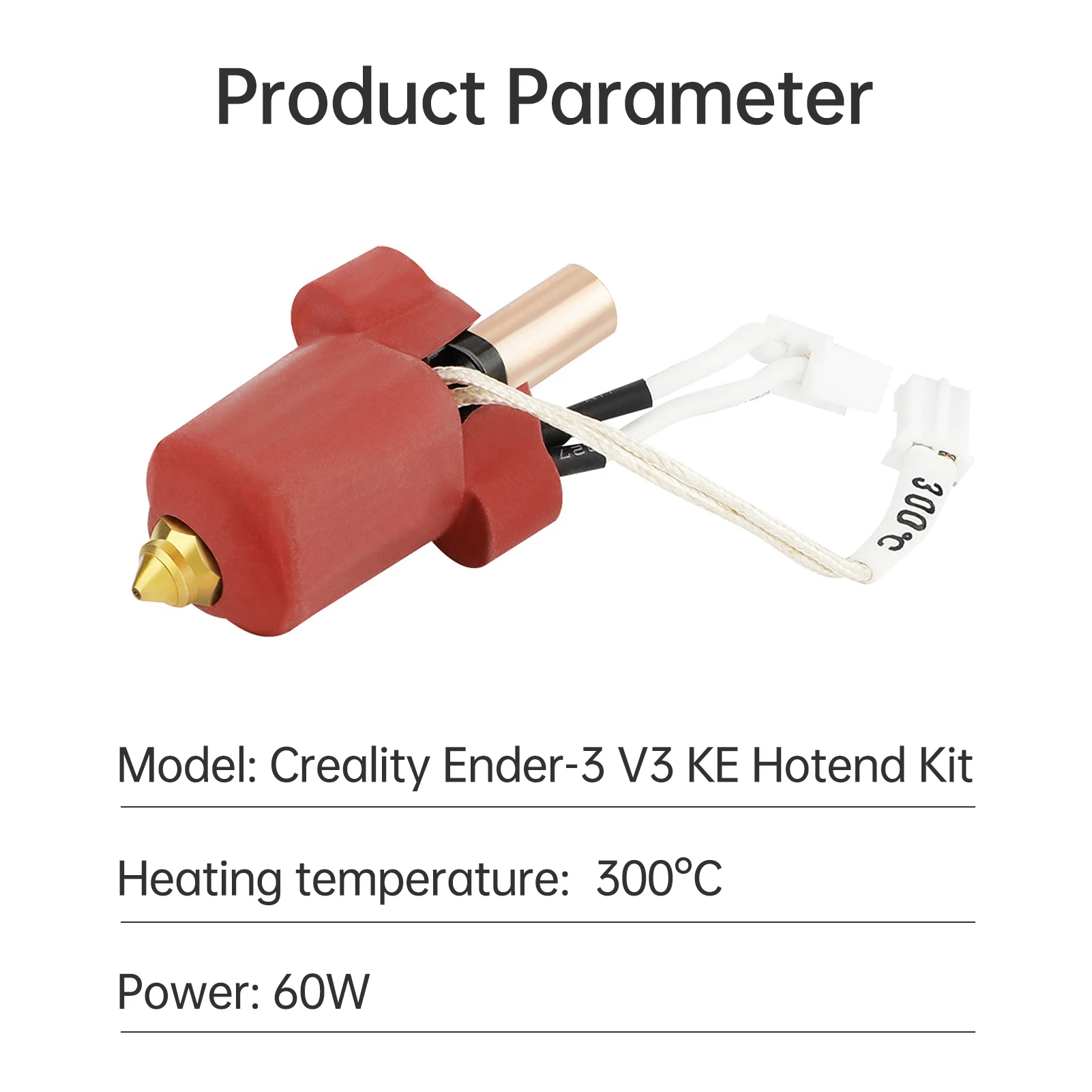 Creality Ender-3 V3 KE 세라믹 히팅 블록 키트, 60W 세라믹 히팅 파워, 고속 인쇄용 우수한 열전도율