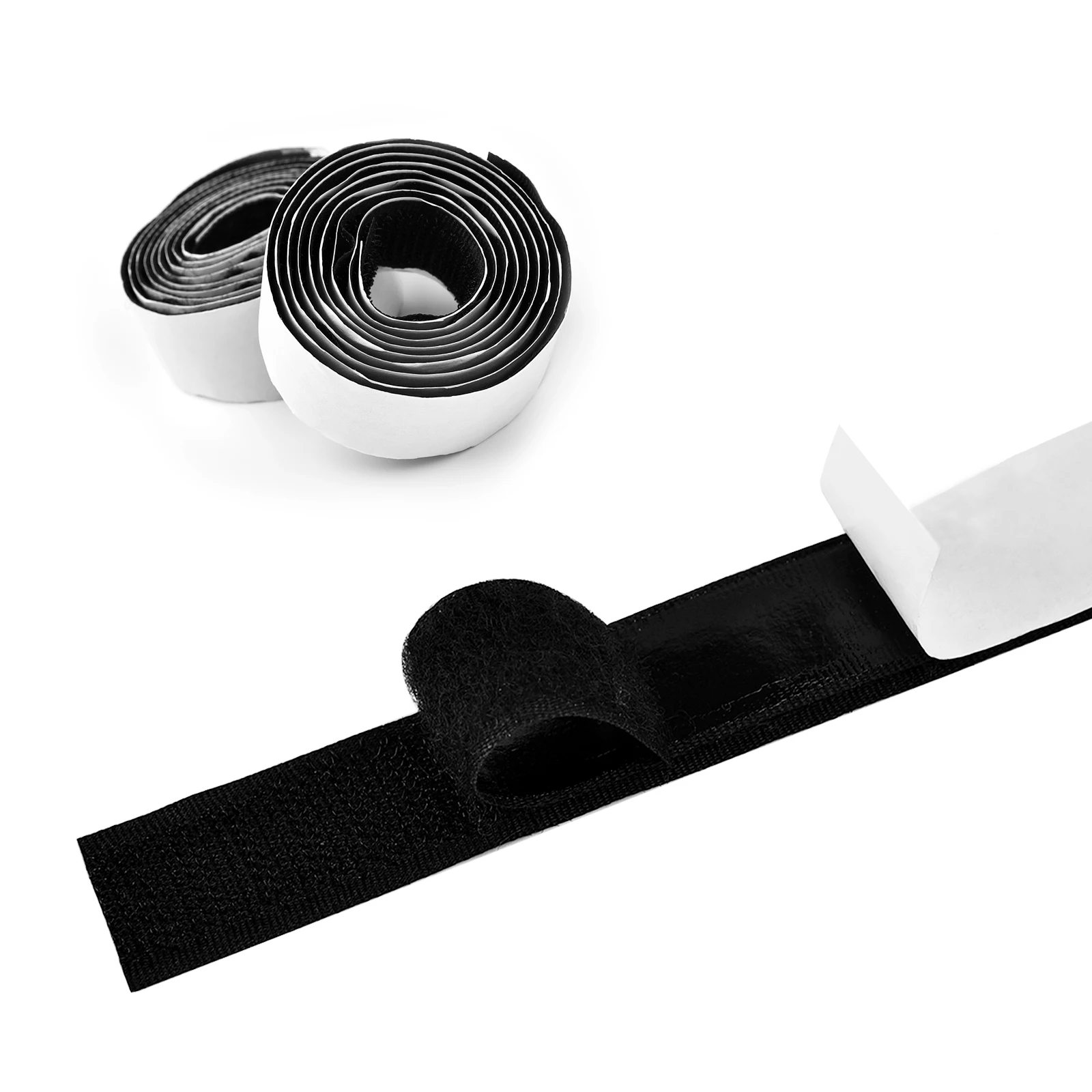 Self-Adhesive Velcro Tape, 25 m Double-Sided Adhesive Extra Strong with  Velcro Fastening, Velcro Tape and Hook Tape, Long-Term Life Adhesive, 20 mm  Wide - White 