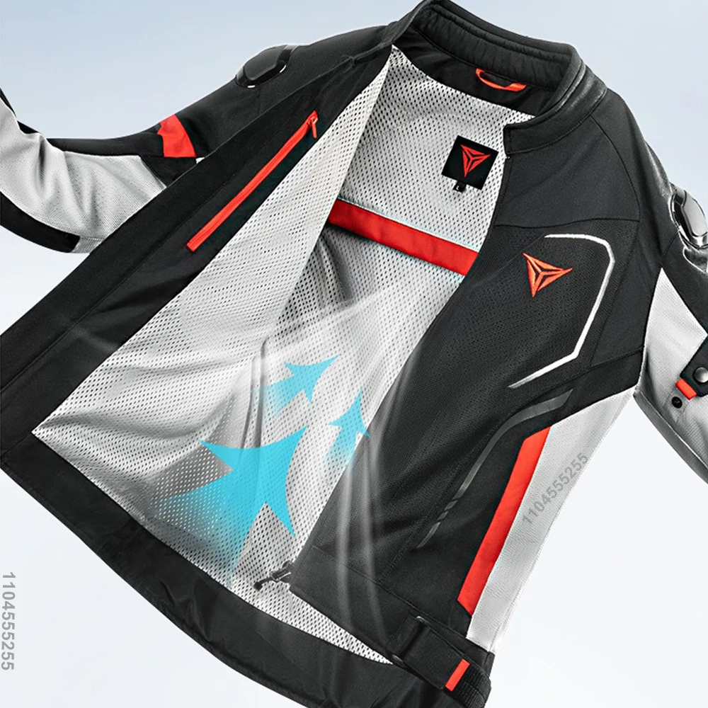 Motowolf 오토바이 자켓 남자 여름 통기성 레이싱 자켓 CE 인증 보호 장착 웨어러블 안티 가을 모토 의류