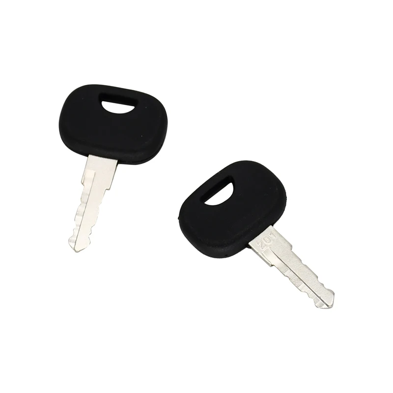 New 2Pcs 3643912 Wheel Loader Ignition Key Compatible with Takeuchi TW65 TW80
