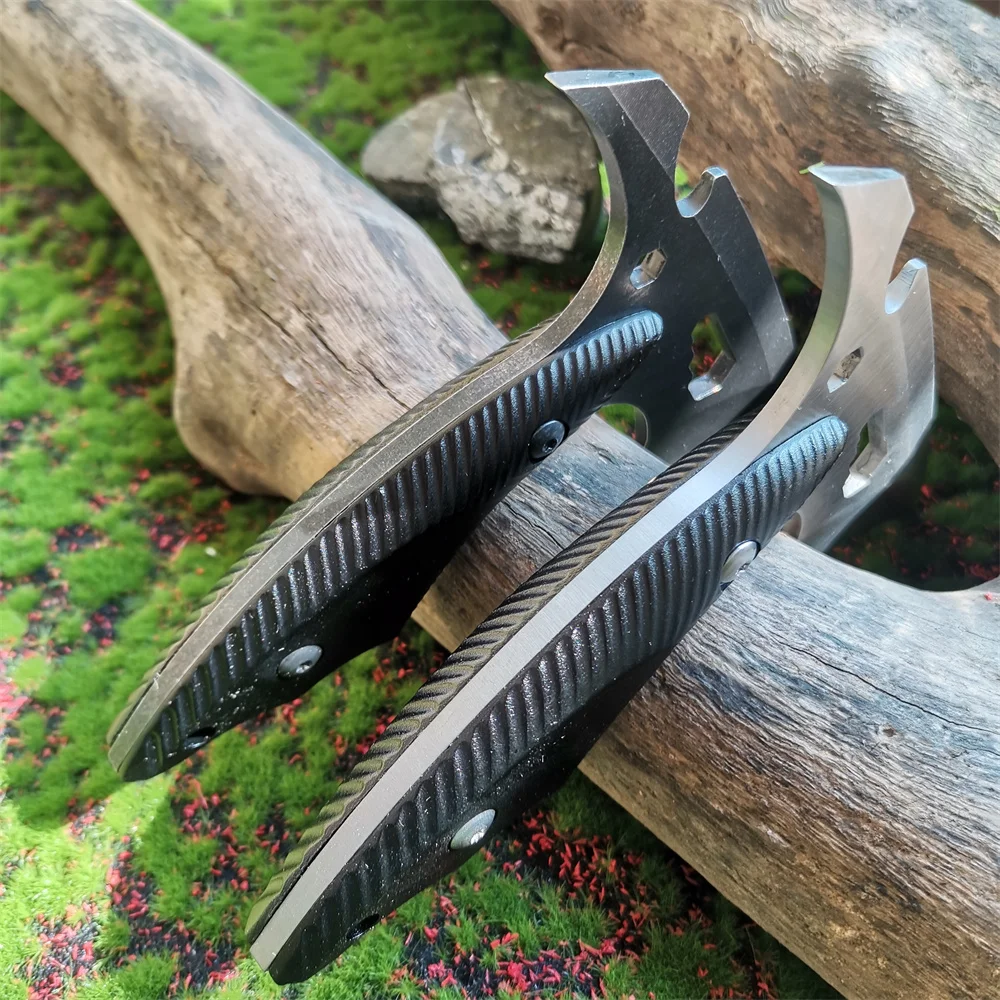 9Cr18 Stainless Steel Blade Aluminum Oxide Handle Survival Camping Axe Multi-tool Hatchet Tactical Outdoor Hand Axe with Cover 6
