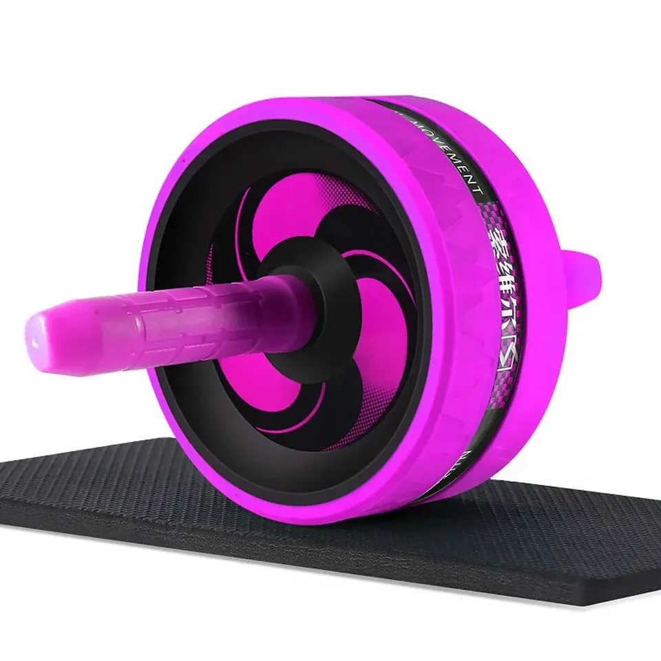 AB Roller&Jump Rope No Noise Abdominal Wheel AB Roller with Mat For Arm Waist Leg Exercise Gym Fitness Equipment abdominal wheel abdominal fitness instrument abdominal workout aids