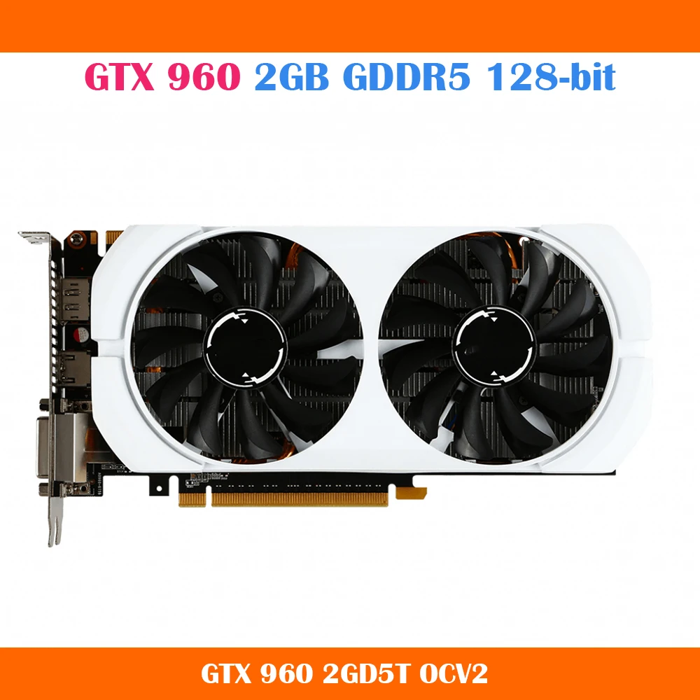 GTX 960 2GB Graphics Card For Msi GDDR5 7010MHz Video Card Original Quality Work Fine graphics cards computer Graphics Cards