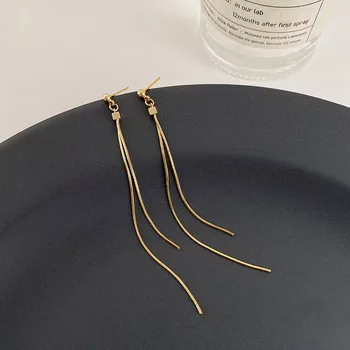 سلسلة ثعبان ذهبية أنيقة طويلة 1