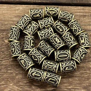 Norse Runes Letter Beads for Crafts and Jewelry