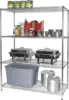 24" Deep x 48" Wide x 54" High 4 Tier Chrome Wire Shelving Kit | NSF Commercial Storage Rack Unit 5