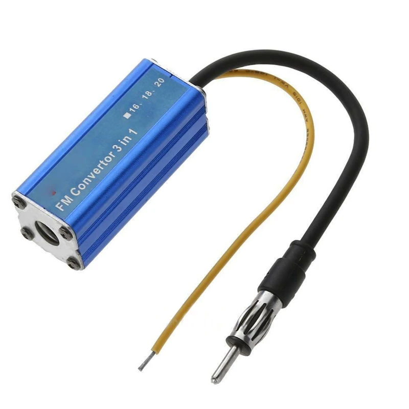 3 in 1 Car Frequency Changer Converter Antenna Radio FM Band Expander 76 90MHz For Sony-Panasonic Players