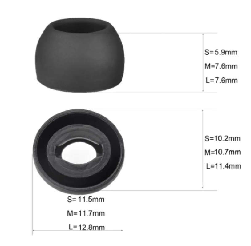 R190 Replacement Silicone Earbuds Ear Buds Eartips Isolate Noise Plug Compatible with Samsung Galaxy Buds Pro Earphone Ear tips