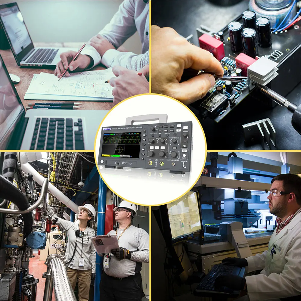 Digital Oscilloscope Hantek DSO2D15 DSO2C10 DSO2C15 DSO2D10 2 Channels150Mhz Storage USB Portable Multimeter Tester