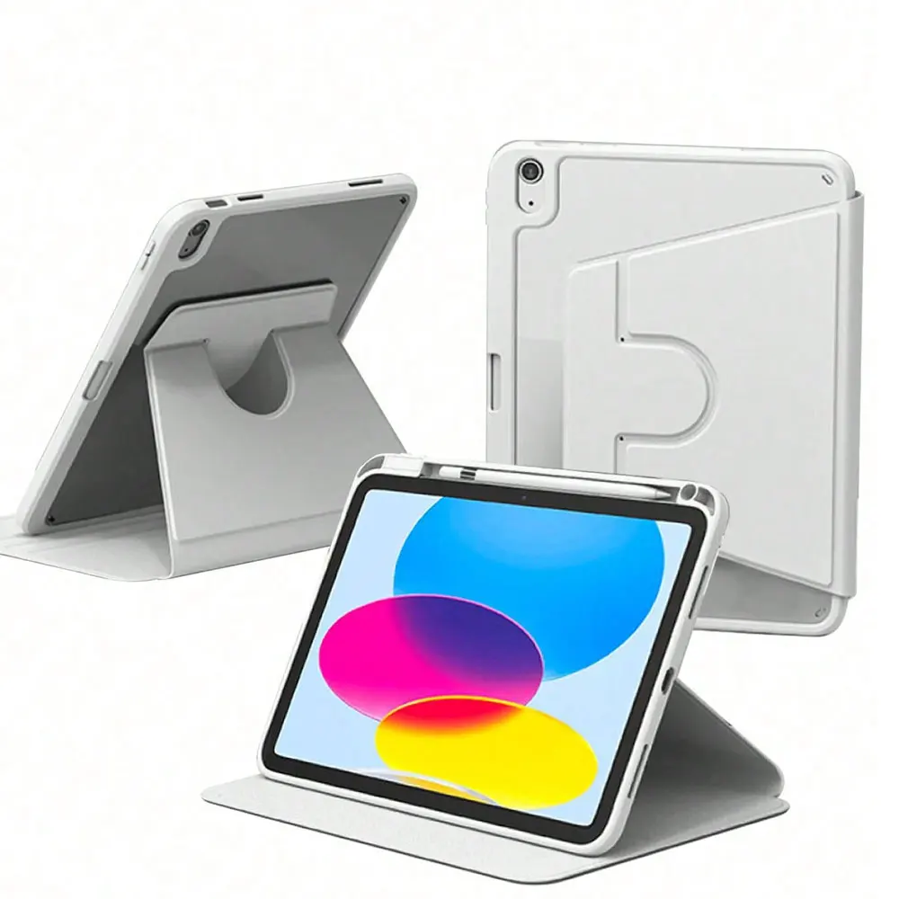 Acrylic 360° Rotating Tablet Case with Pencil Holder