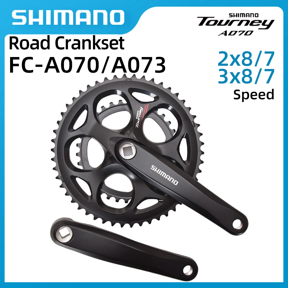 SHIMANO TOURNEY FC-A070 FC-A073 Crankset 2x8/7 3x8/7 speed